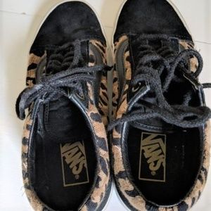 leopard print vans size 6